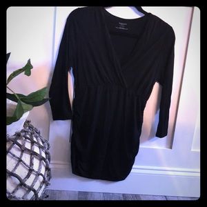 Motherhood Maternity v-neck, empire waist top